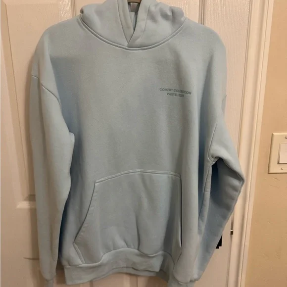 Comfrt Pastel Hoodie in baby blue - Picture 3 of 4